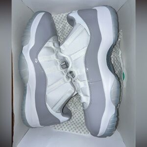 Air Jordan Gray and Blue Sneakers